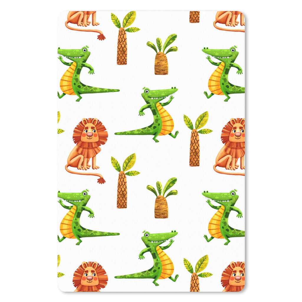 MuchoWow Mauspad Mousepad Dschungel - Gestaltung - Tiere 40x60 cm - Mousepads - Maus Mat - Pad - Mausunterlage - Schreibtisch Accesoire