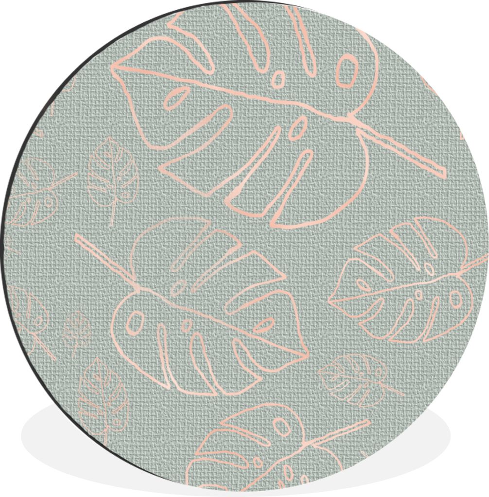 MuchoWow - Mauerkreis - Wandbilder - Runde Bild - Bild aus Aluminium - Schlafzimmer - Wohnzimmerdekoration - Wand Dekoration