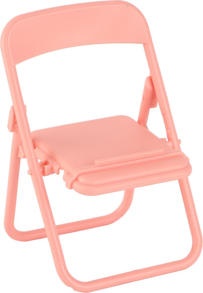 Niedliche Stuhl Telefonhalter Kunststoff Folding Phones Stand Halterung für Studenten Wohnheim TabletopsPink