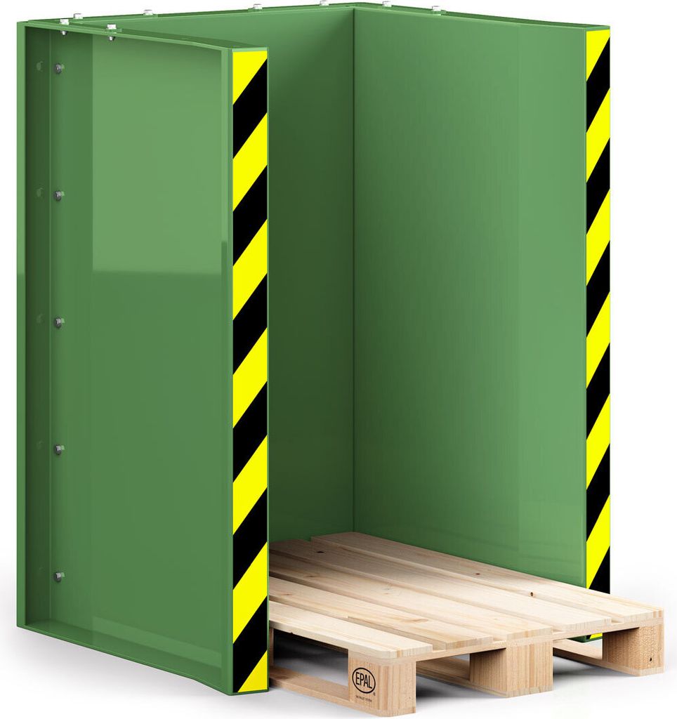 RR Industrietechnik Paletten Stapel Station RPS-10 BxTxH 1020x945x1425 mm RAL 6011 Resedagrün