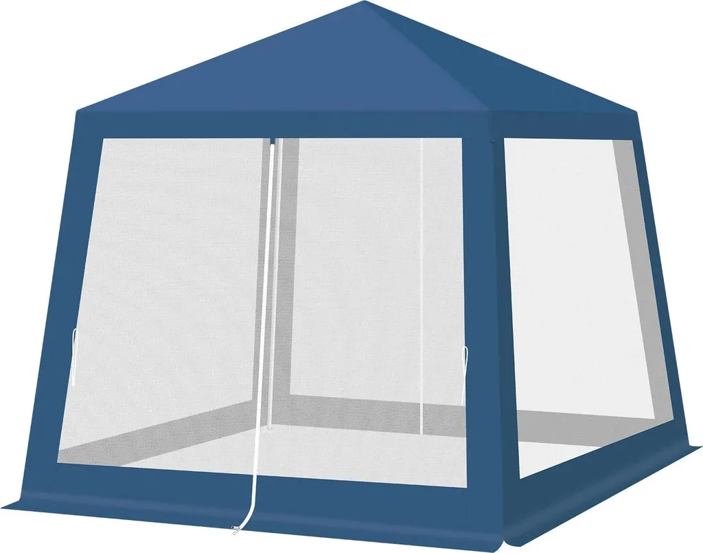 Tente de jardin idéale pour repas sans moustiques montage facile bleu