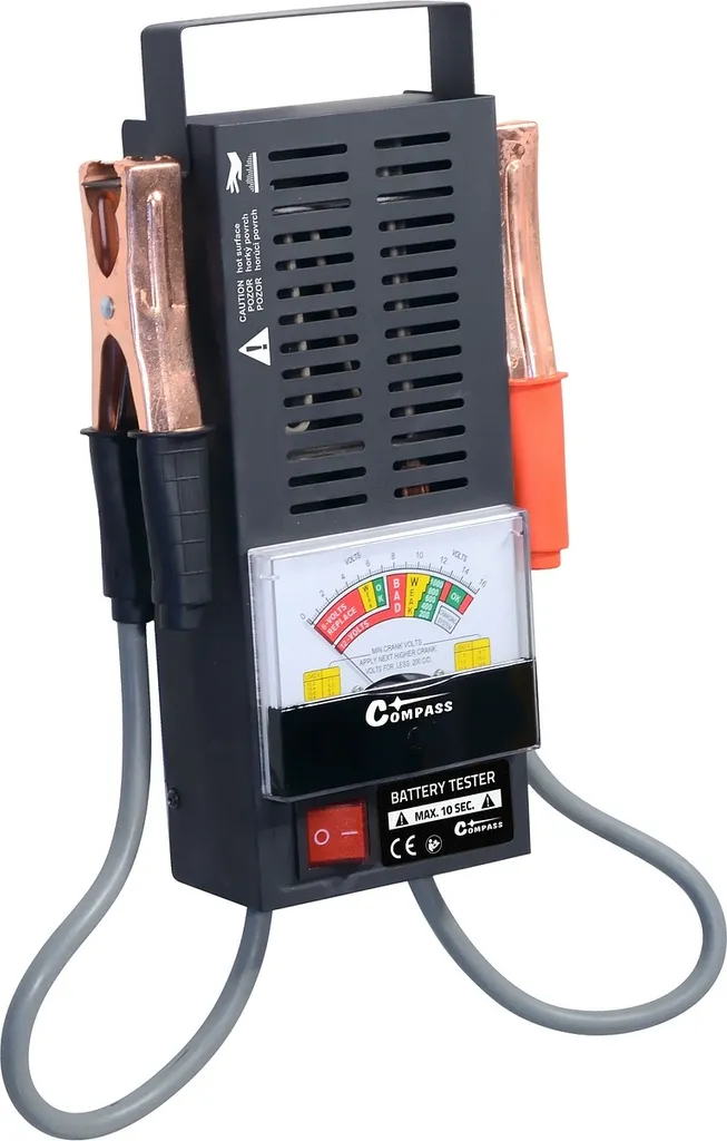 Compass 07173 Tester Batteria Auto Analogico 100A - Professionale 6-12V