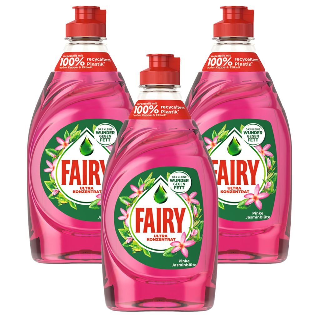 Fairy Handspülmittel Pinke Jasminblüte Ultra Konzentrat 3x Produktbild 