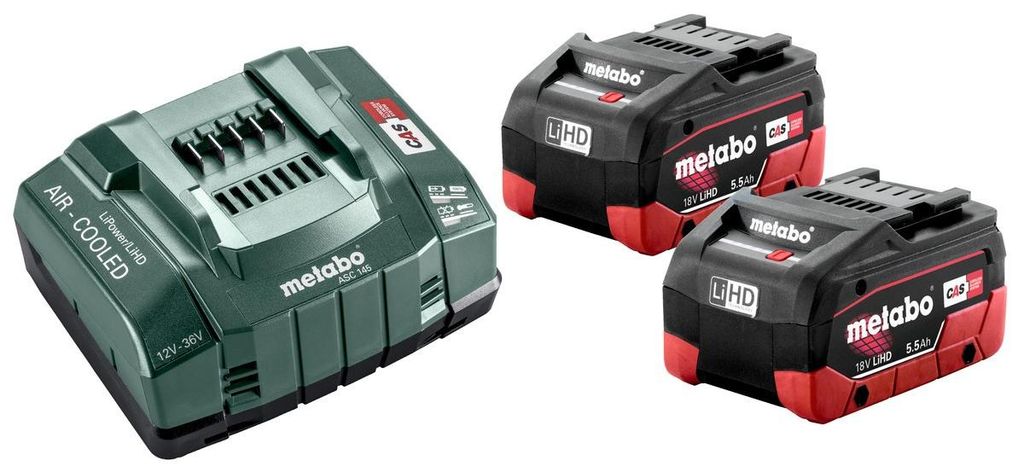 Basic-Set 685122000 2 x 5,5 Ah-LIHD + Ladegerät ASC 30-36 Produktbild 