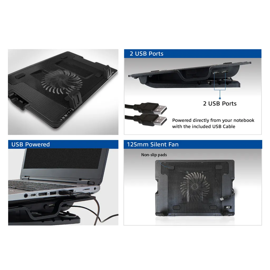 Simple Houseware Supporto Per Laptop Regolabile In Rete - 11 Angolazioni, Altezza 15-50°, Base Ventilata, Struttura Metallica Nera - 4