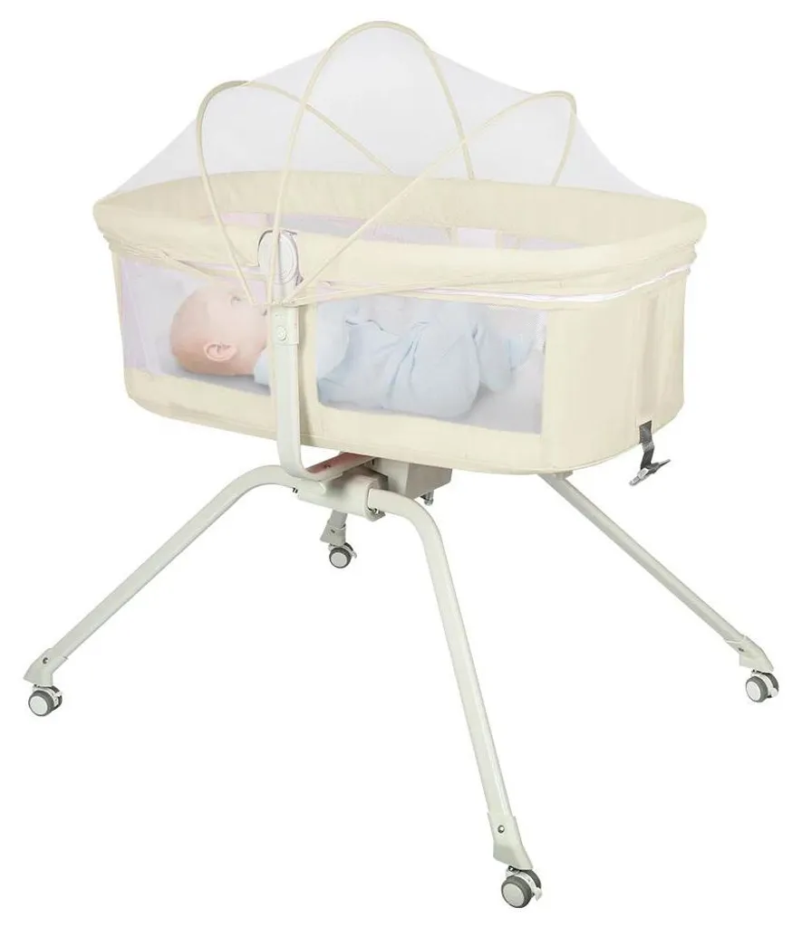 Lit bébé inclinable 3-en-1 contre le reflux avec fonction berceau doux