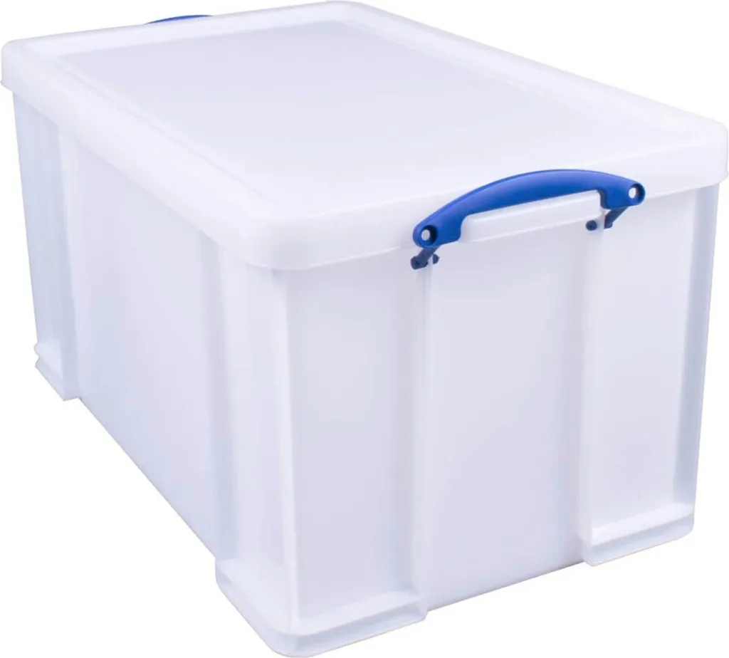 Boîte rangement 84L blanche anti-poussière Really Useful Box 84