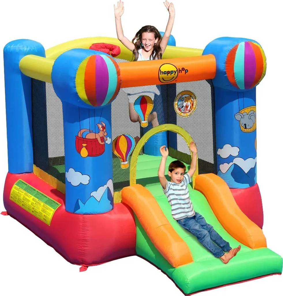 Aire de Jeux Gonflable Happy Hop : Idéal pour Anniversaire et Jardin