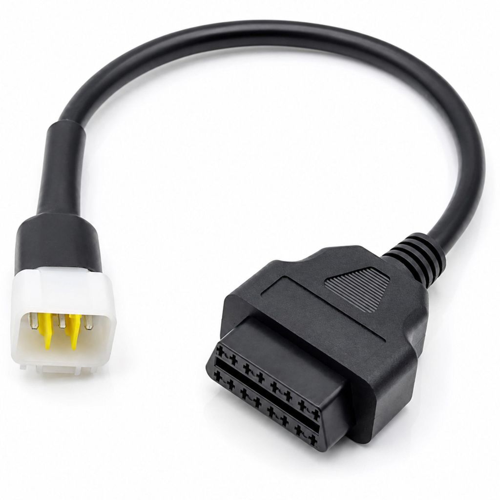 J48C OBD2 Diagnoseadapter 6-Pin auf 16-Pin für Motorrad Produktbild 
