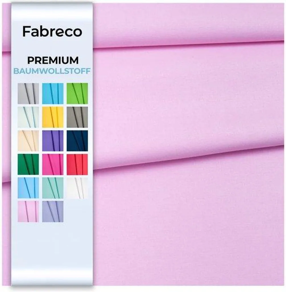 Tissu coton rose tendre 2m x 160cm pour linge de lit et puériculture