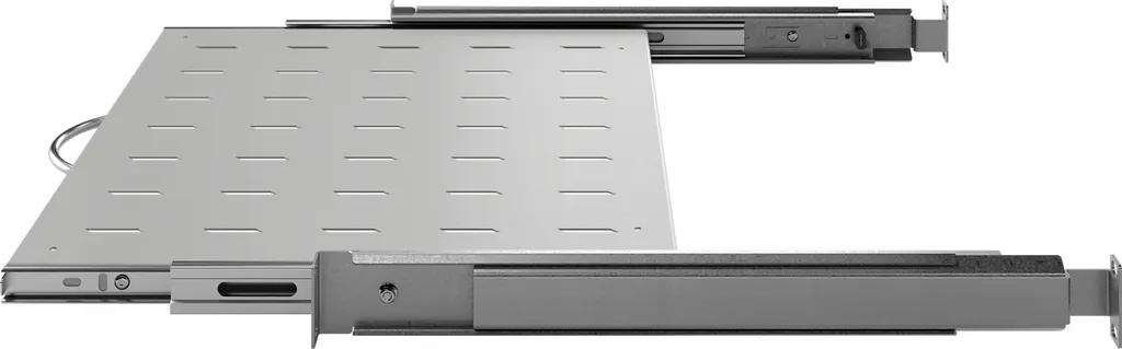 Mensola Pull-out Rack 19 pollici 1U - Soluzione Salvaspazio Grigia 350mm - 6