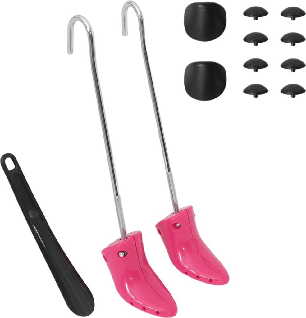 vidaXL Stiefelspanner mit Schuhanzieher Rosa EU 34-40 Produktbild 