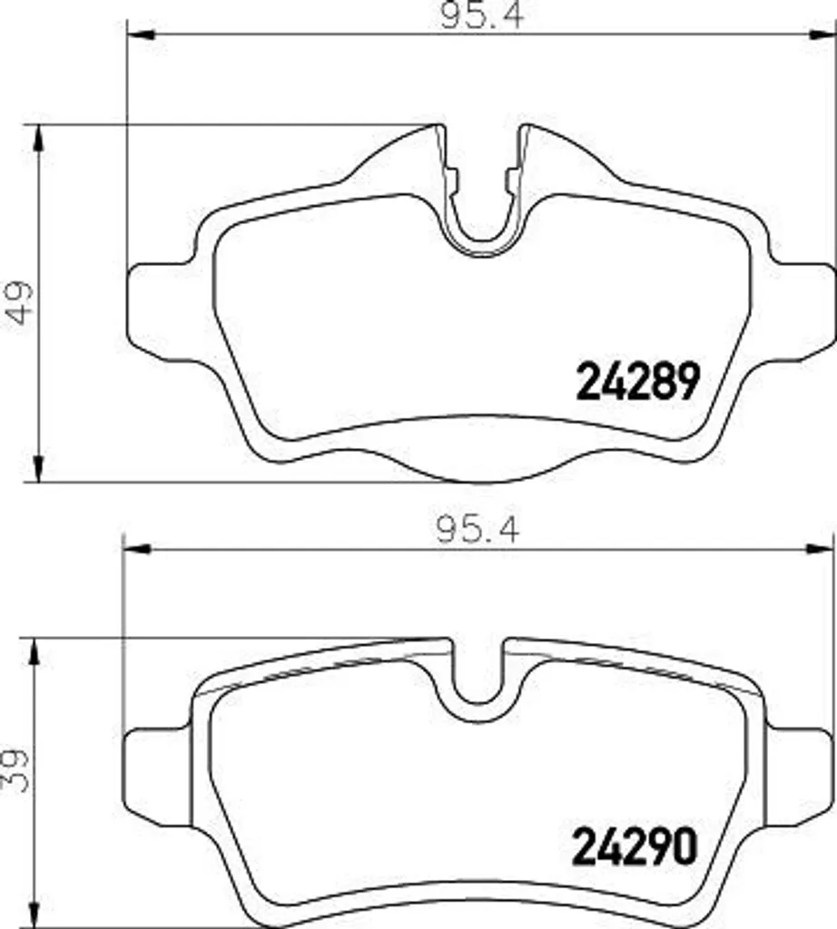 Plaquettes de frein HELLA OE 34216778327 - Haute Résistance pour Mini R58