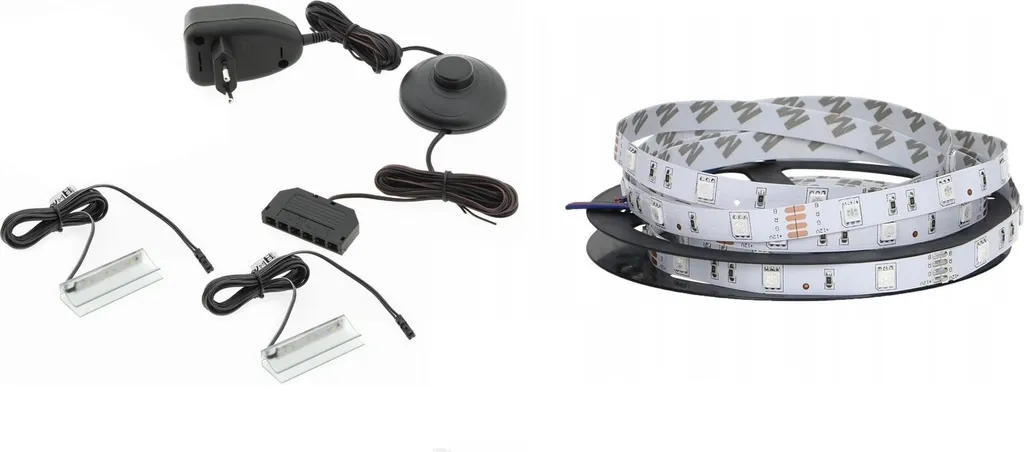 Meuble TV avec LED bleues QIU 160, buffet multimédia laqué grand format