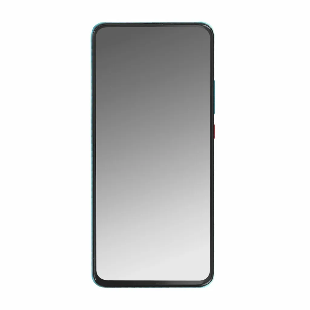 Écran LCD Poco F2 Pro avec Châssis Bleu Néon - Vitre Tactile de Rechange