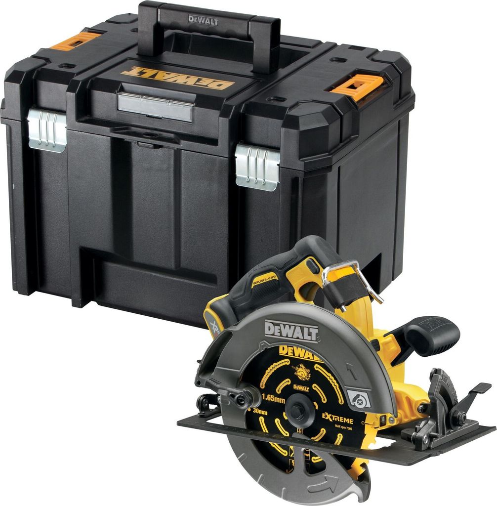 DeWalt Akku-Handkreissäge 54 V XR FLEXVOLT (190 mm / bürstenlos), incl. Sägeblatt, TSAK-Box
