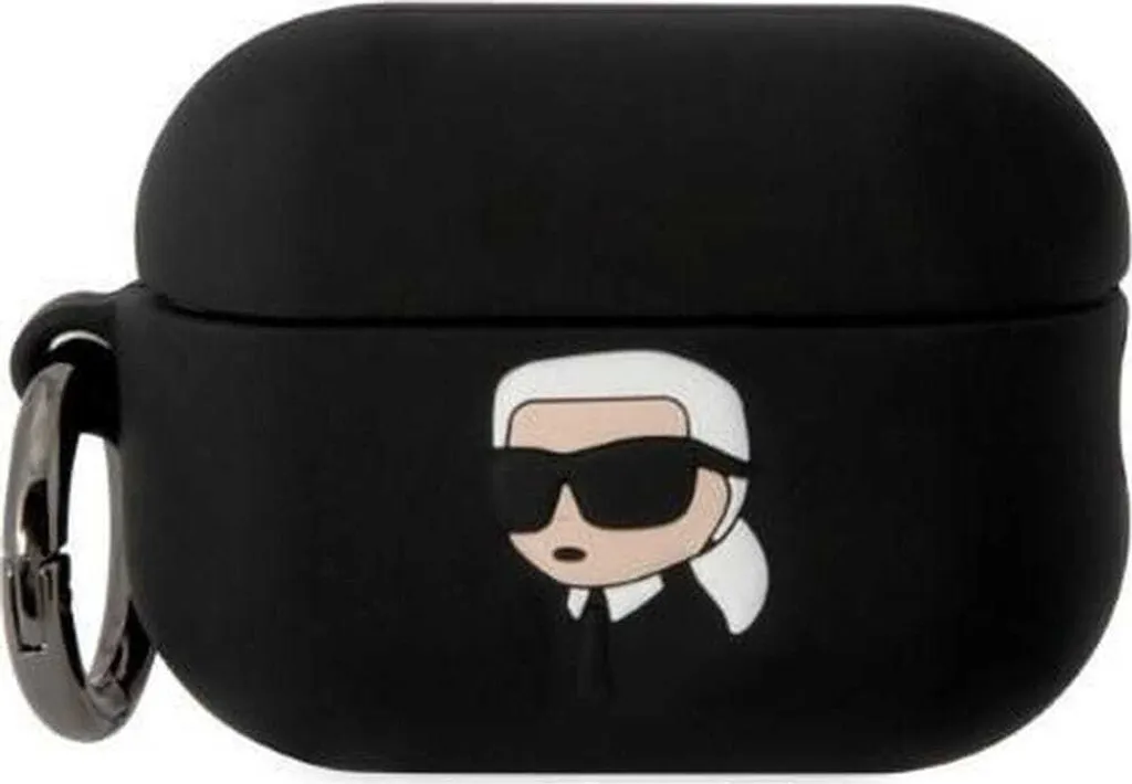 Karl Lagerfeld Klap2Runikk AirPods Pro 2 Case Silicone 3D Karl Head