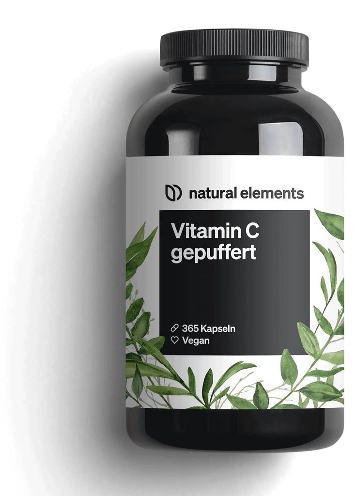 Vitamin C Gepuffert Kapseln - 365  Kapseln_für 12 Monate / Produktbild 