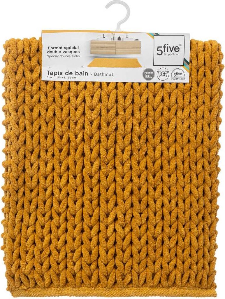 Badematte 50x120cm "colorama" senfgelb - 5 five simply smart