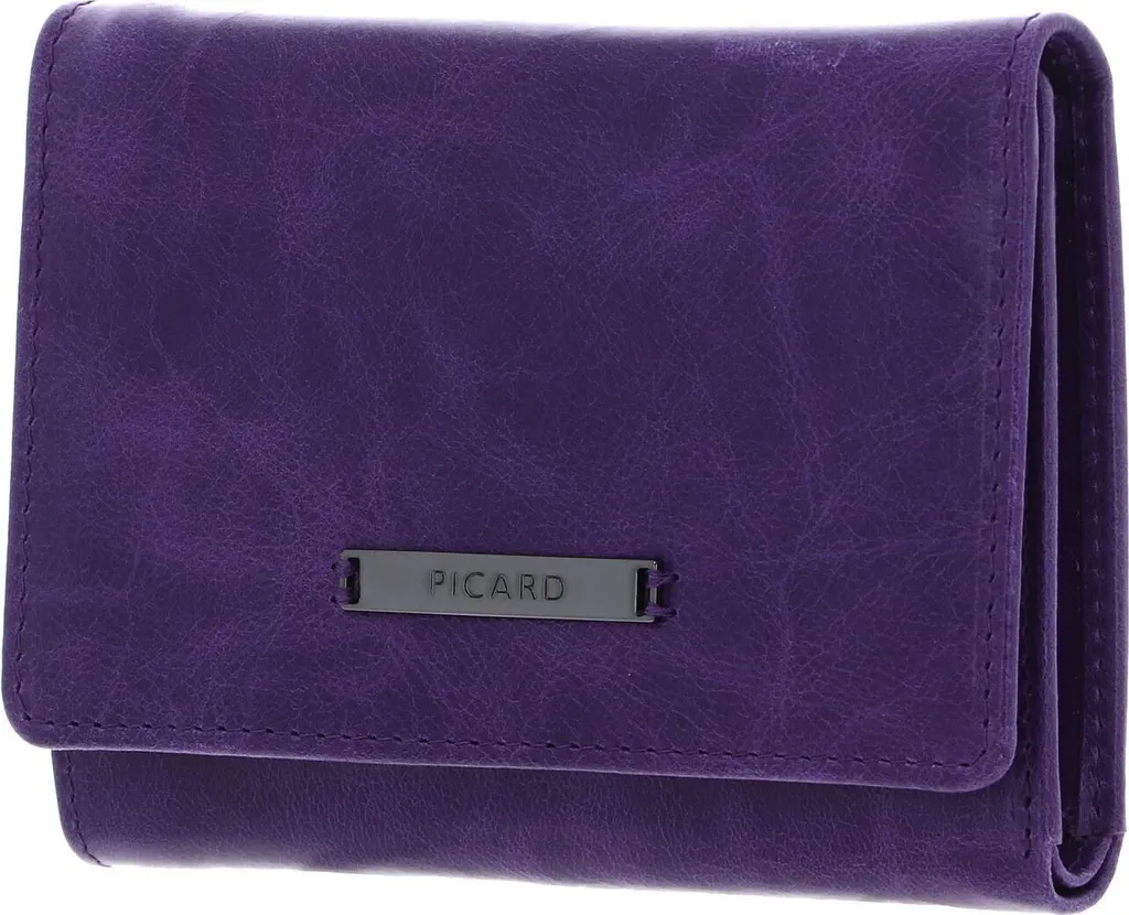 Petit portefeuille femme en cuir violet Donna 1 PICARD chic et compact