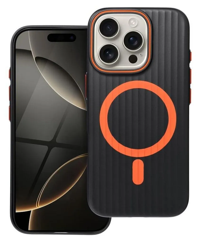 Custodia a flip magnetica in pelle marrone per Xiaomi Poco