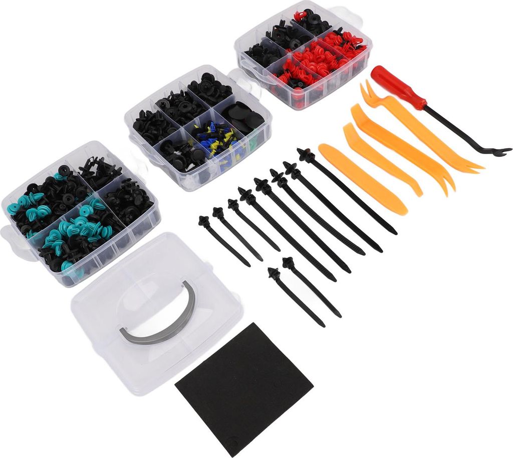 725pcs Car Retainer Clips Starke Befestigung Leistung Portable Universal Fit Push Pin Nieten Set für die meisten Autos 725pcs