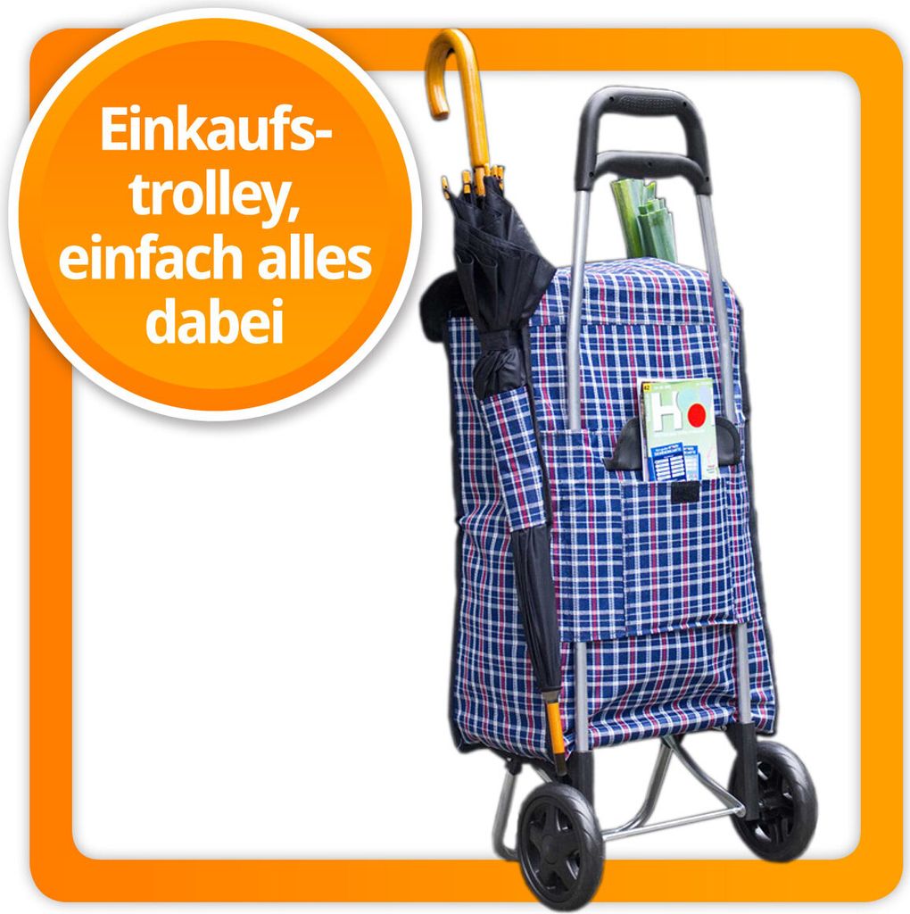 nákupný vozík 3 v 1; Farba: modrá Obrázok produktu 