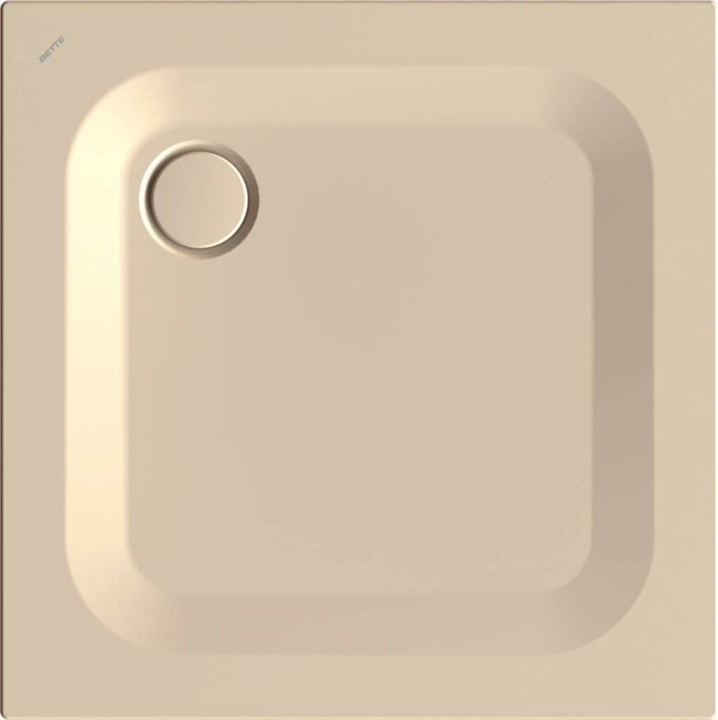 BetteUltra Rechteck-Duschwanne mit Minimum-Wannenträger und BetteAntirutsch Pro, 850x850x25mm, 1589-006AE,T1