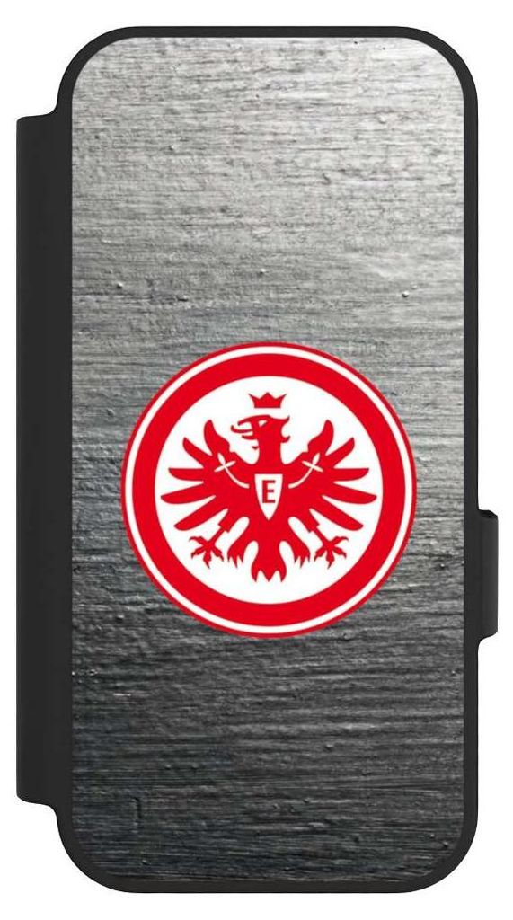 NIVOCASE Klapphülle für Google Pixel 10 Pro Handyhülle aus Kunst Leder NIVOflip schwarz Eintracht Frankfurt Logo SGE