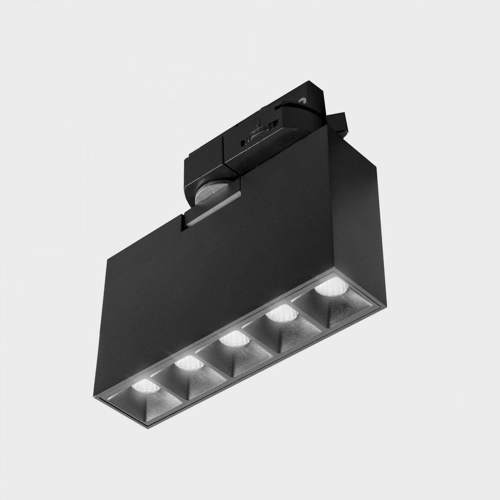 KOHL LIGHTING NSES Schienenstrahler 137x34,5 mm schwarz 10 W 45D CRI 90 2700K Dali