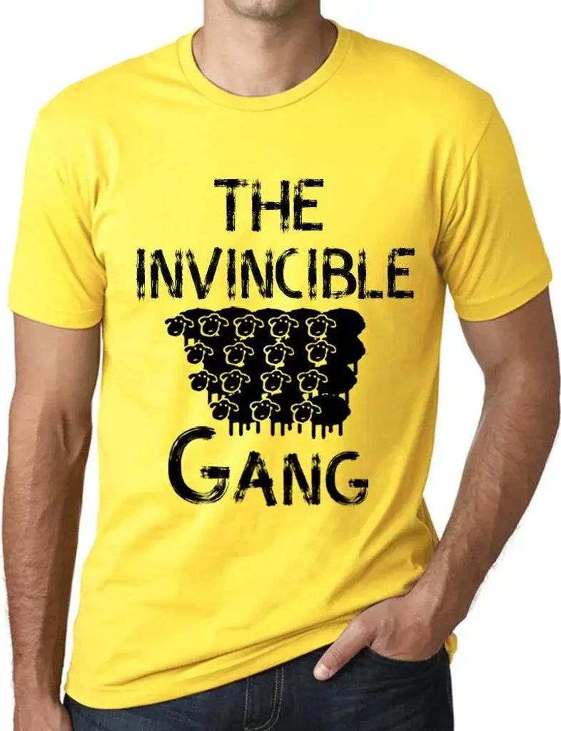 Herren Grafik T-Shirt Die unbesiegbare Bande – The Invincible Gang – Öko-Verantwortlich Vintage Jahrgang Kurzarm Lustige Druck Geburtstag Gesc...