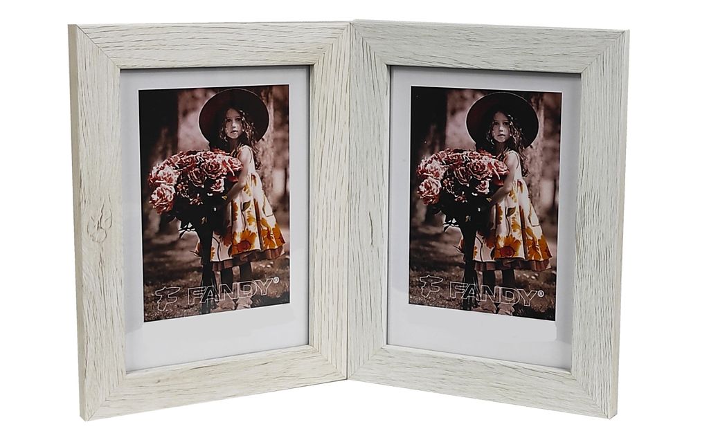GALERIE-Multirahmen NARVIK 4 für Fotos 15x21 cm DOPPELT vertikal/vertikal