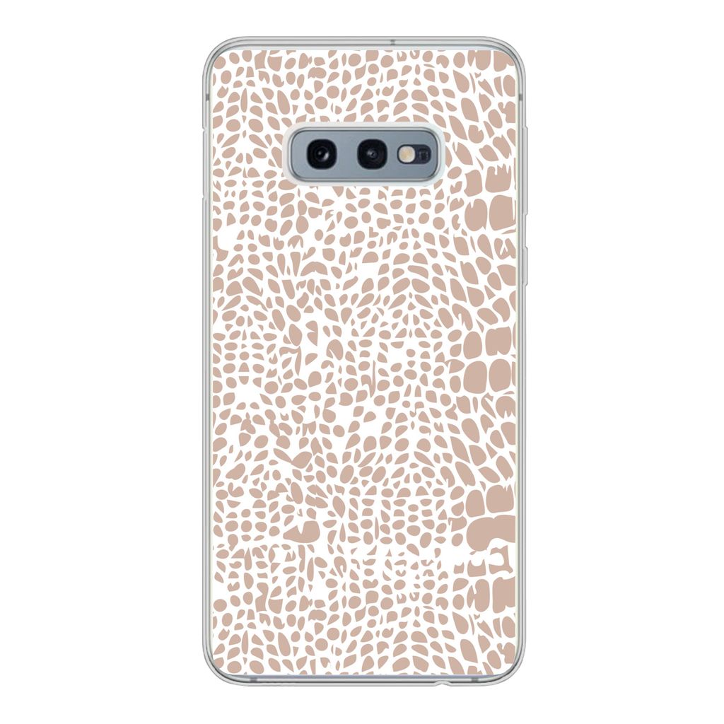 MuchoWow Handyhülle Schutzhülle Hülle für Samsung Galaxy S10e Tiermuster - Rosa - Schlange Silikon Softcase Handy Hülle - Handy