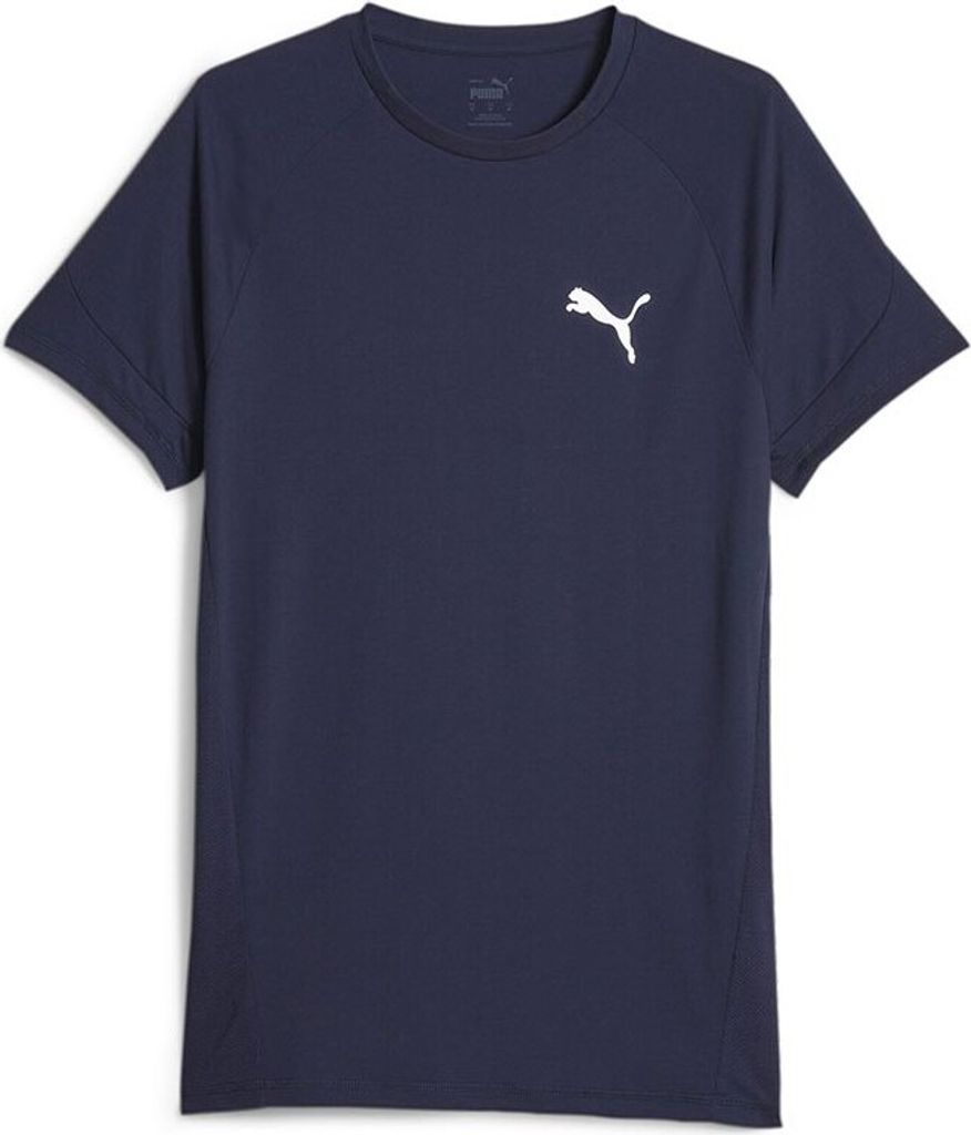 Puma Evostripe Kurzarm-t-shirt Blau S Mann Blau S
