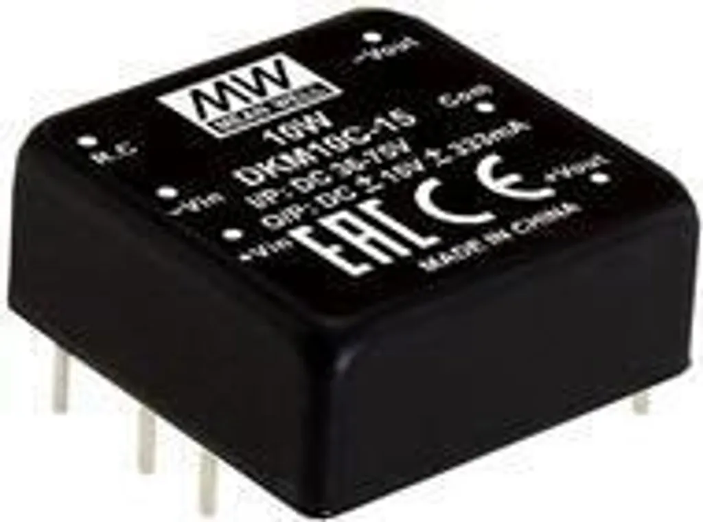 Module de Conversion DC-DC 15V 10W Mean Well DKM10B-15 Double Sortie
