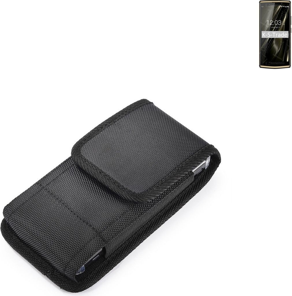 Holster Gürteltasche kompatibel mit Oukitel K7 Pro Holster Gürtel Tasche wasserabweisend Handy Hülle Schutz Hülle Outdoor schwarz K-S-Trade