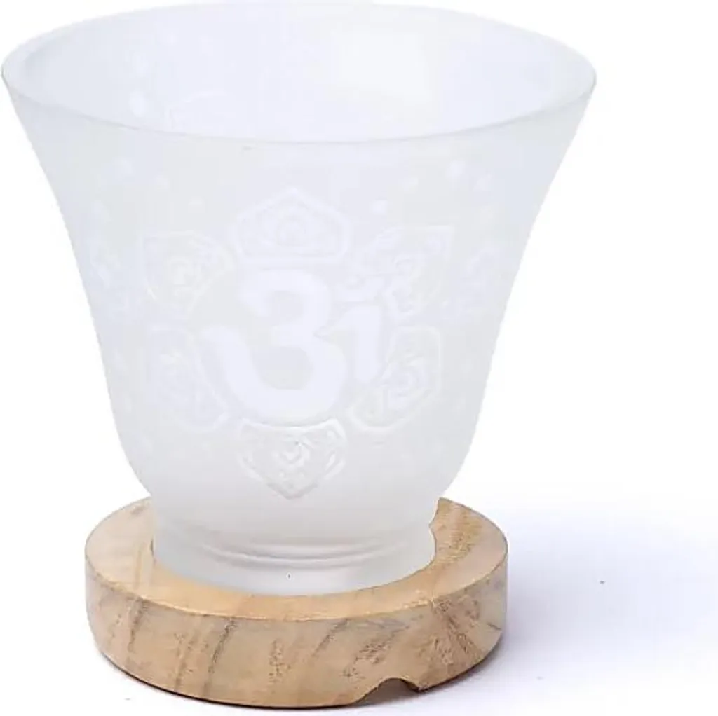 Lampe de Nuit Ohm contre le Stress - Veilleuse Pierre et LED 12x12cm
