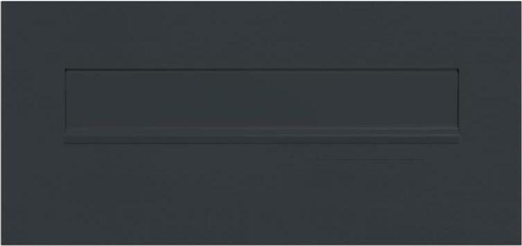 CD-4 Briefkasten Frontplatte ohne Namensschild in RAL 7016