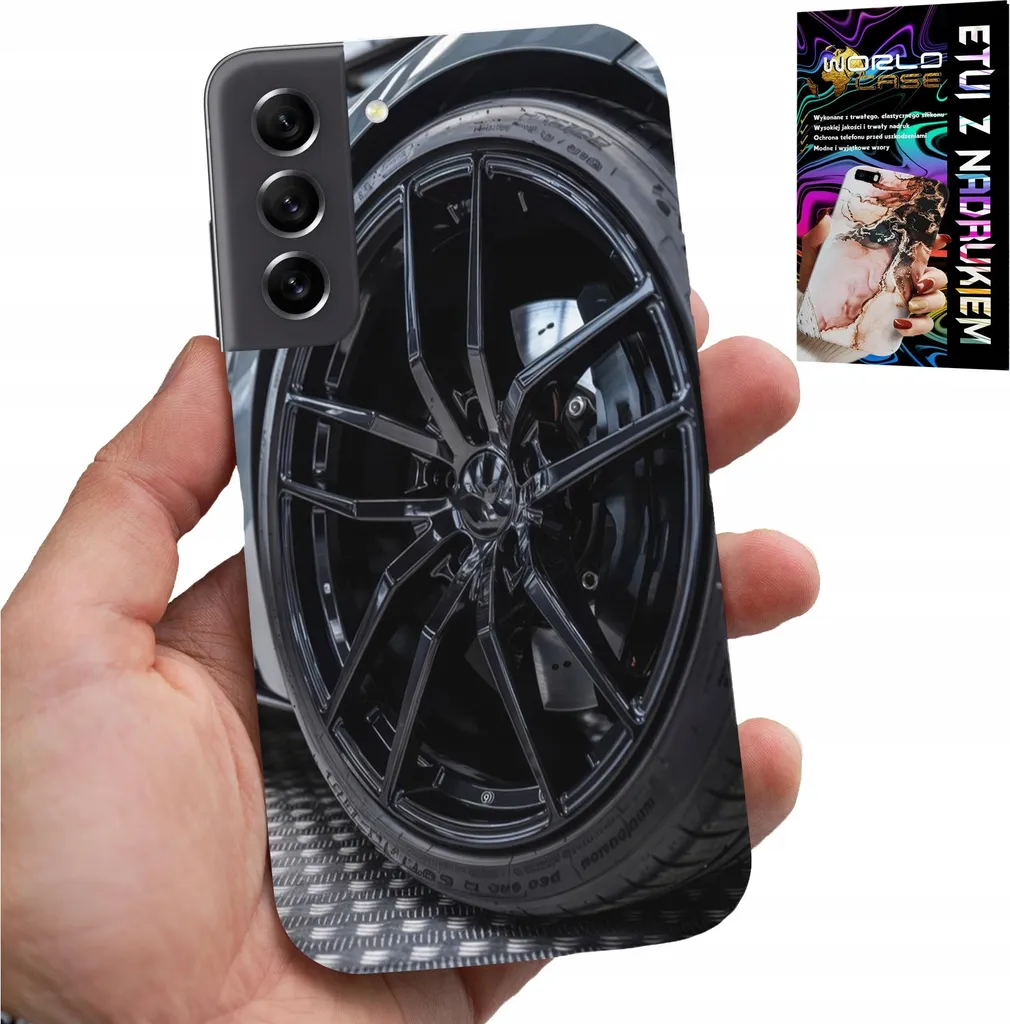 Custodia Per Samsung Galaxy S22 Plus - Cerchio Auto Sportive Auto Fan + Vetro