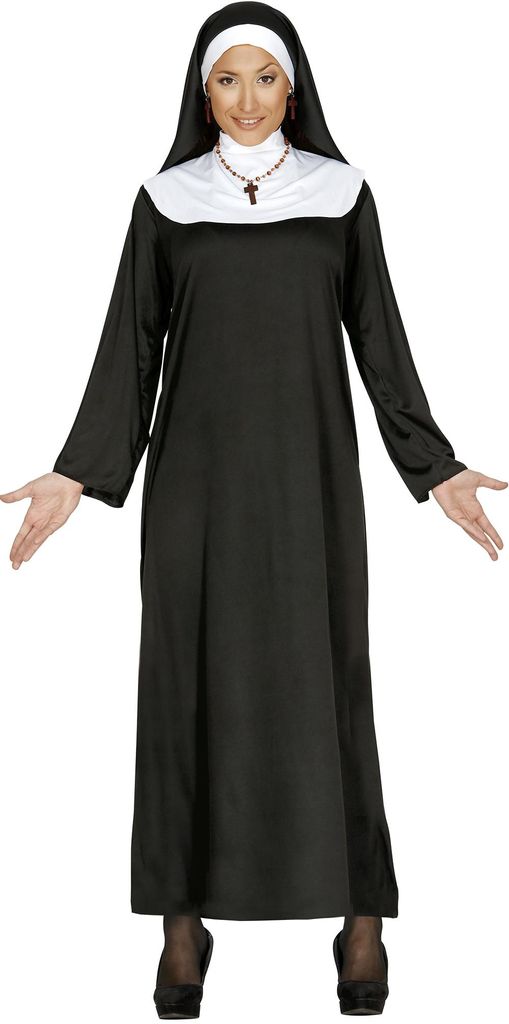 Nonne Kostüm für Damen Gr. M - L, Größe:L Produktbild 