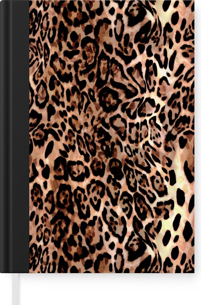 MuchoWow Notizbuch Tagebuch Haushaltsbuch Notebook A5 Tiermuster - Leopard - Design - Luxus - Notizblock - Notizheft - Notebook - Schreibblock - ...
