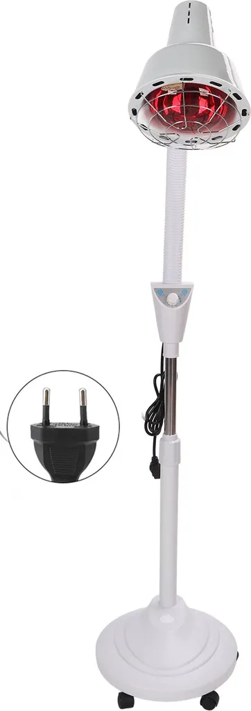 Lampada Terapeutica Infrarossi 275W: Piantana Regolabile 360°