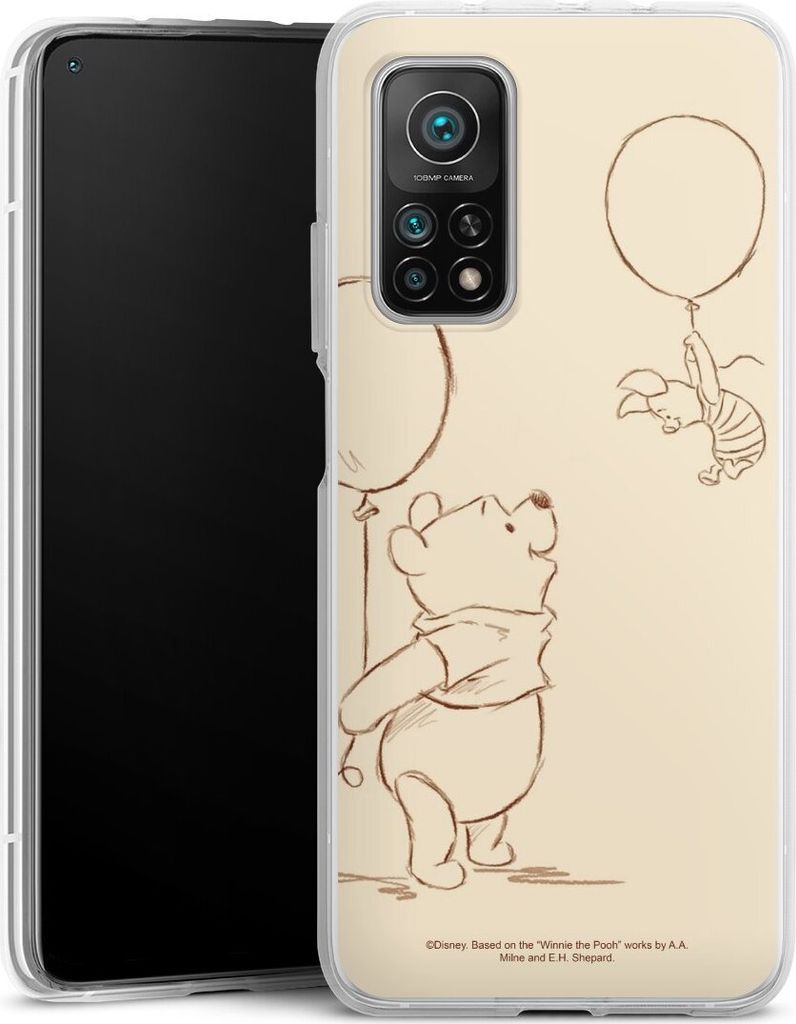 DeinDesign Handyhülle für Xiaomi Mi 10T Pro 5G Silikon Hülle Case Smartphone Schutzhülle Disney Offizielles Lizenzprodukt Winnie Puuh
