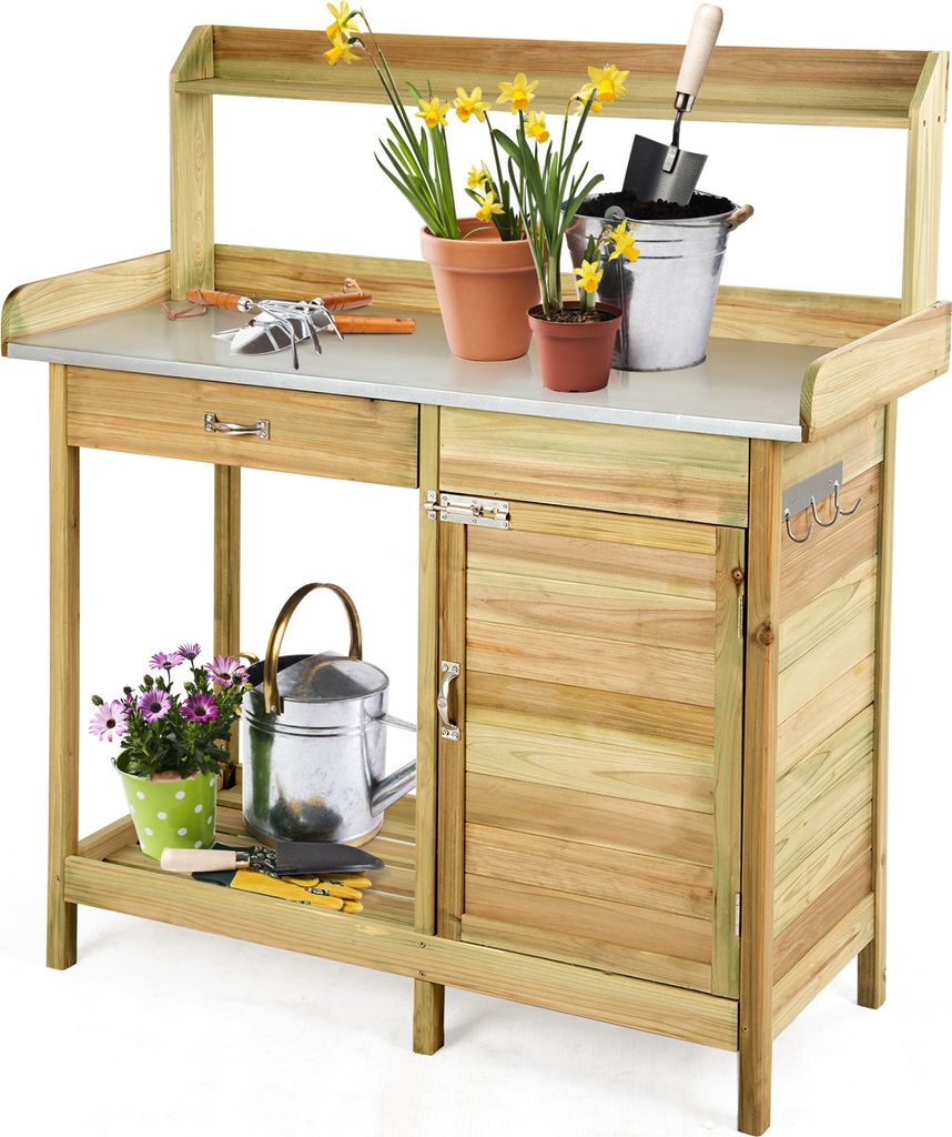 COSTWAY Table de jardinage, banc pour plantes de jardin Image du produit 