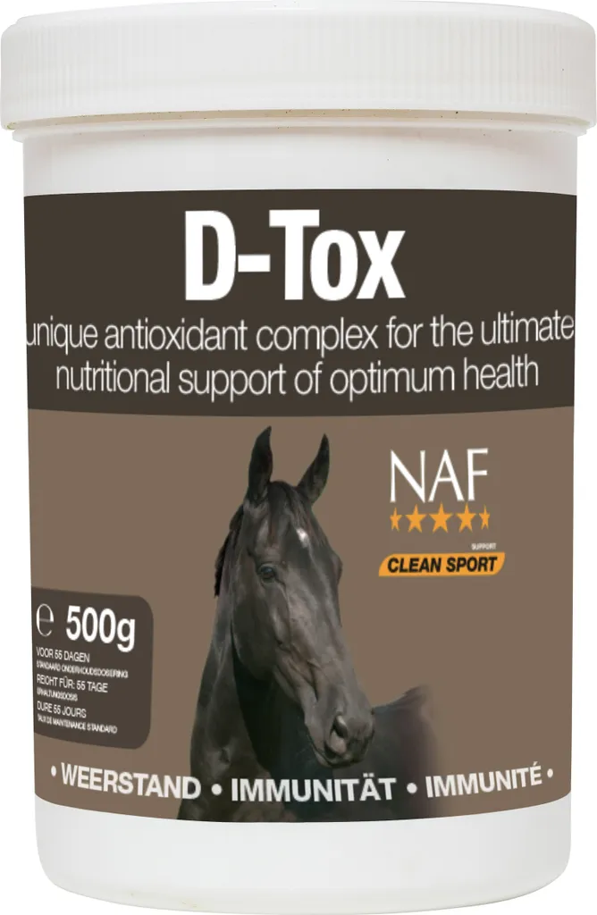 Éliminer les Toxines du Cheval avec NAF D-Tox Complément aux Herbes