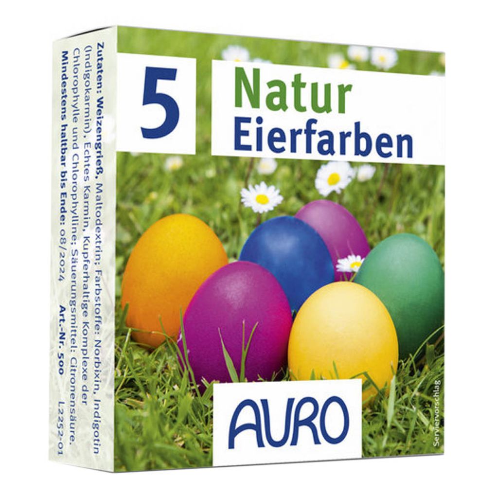 Vernici naturali per uova di Pasqua 5 colori Immagine del prodotto 