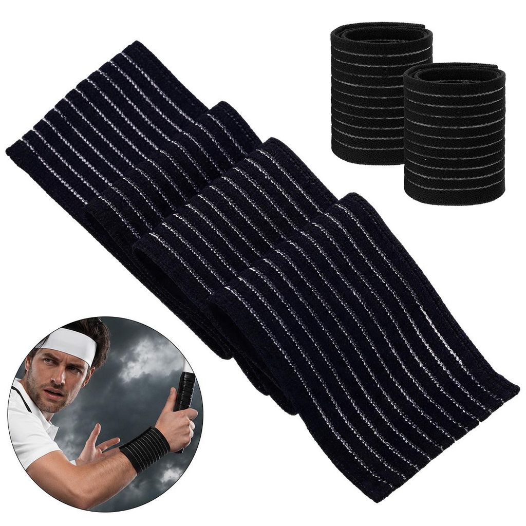 2er Set Elastische Handgelenkbandagen Sport, Atmungsaktive Produktbild 
