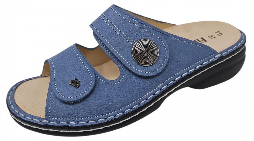 Finn Comfort Sansibar Pantolette Blau