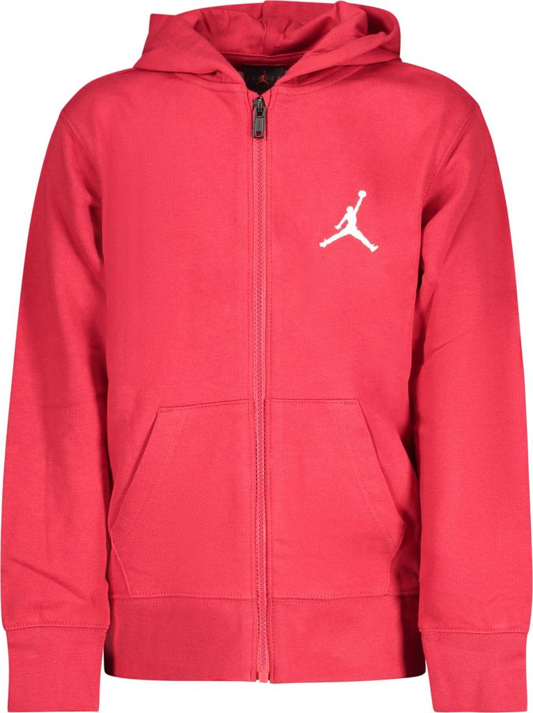 Rote Kinder-Sweatjacke mit Kapuze und Reißverschluss - Produktbild 