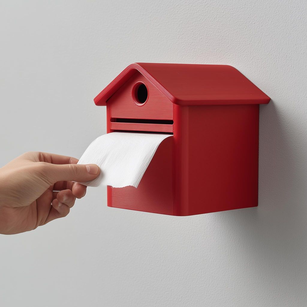 Briefkasten-Toilettenpapierhalter – Decords, Produktansicht 1